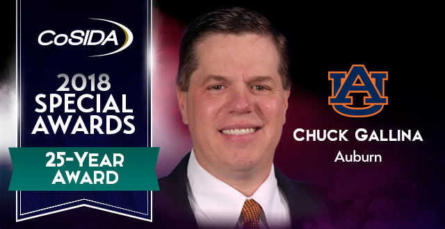 Special Awards Salute: Chuck Gallina (Formerly of Auburn University), 25-Year Award